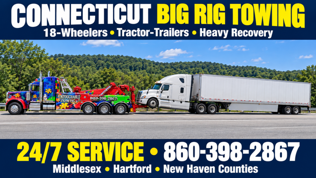 big rig wrecker towing